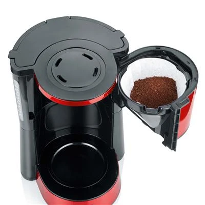 Severin Koffiezetapparaat 1000W Rood KA 4817 2 Severin Koffiezetapparaat 1000W Rood KA 4817 - Afbeelding 2