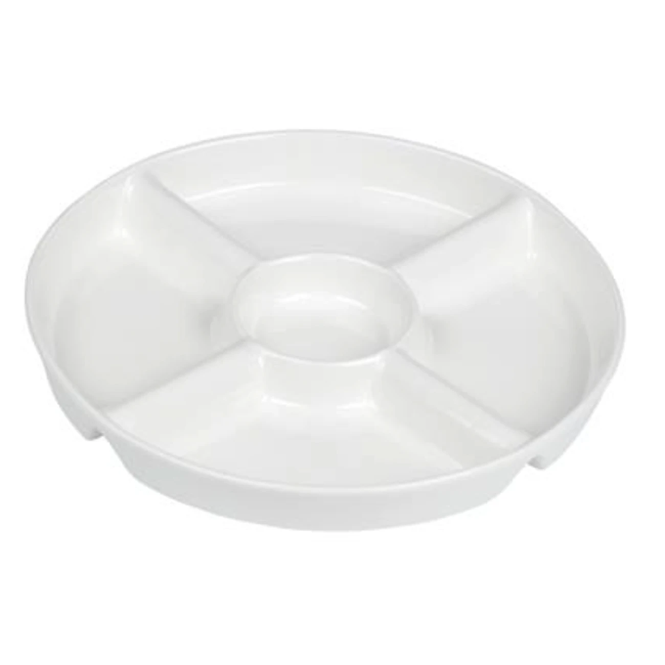 Alpina Snackschaal 5 Vaks Keramiek Wit 1 Alpina Snackschaal 5 Vaks Keramiek Wit