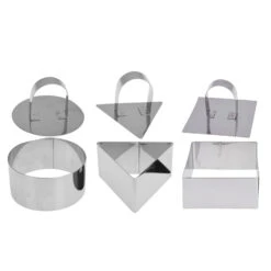 Merkloos Bakringen Set Van 4 3 Assorti Vormen -Patisse Verkoop 101 5517 5