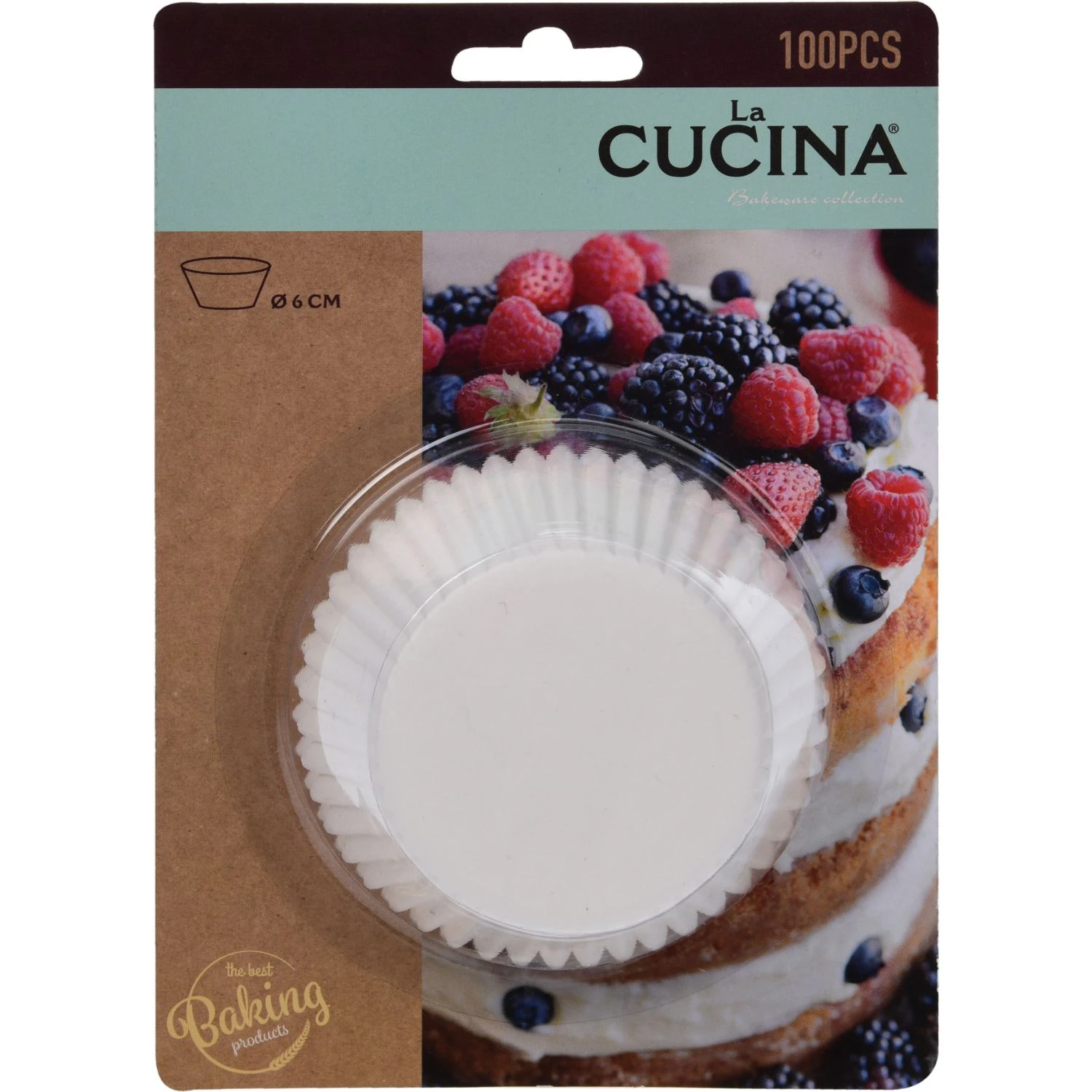 La Cucina Muffinvormpjes Papier 100 StuksWit Dia10,5Cm 1 La Cucina Muffinvormpjes Papier 100 StuksWit Dia10,5Cm