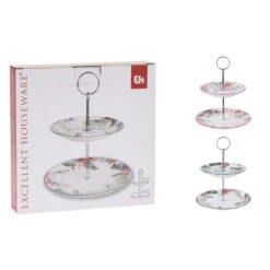 Excellent Houseware Etagere 2-laags Porselein 2 Assorti 6 Excellent Houseware Etagere 2-laags Porselein 2 Assorti -Patisse Verkoop 101 6244 1 1