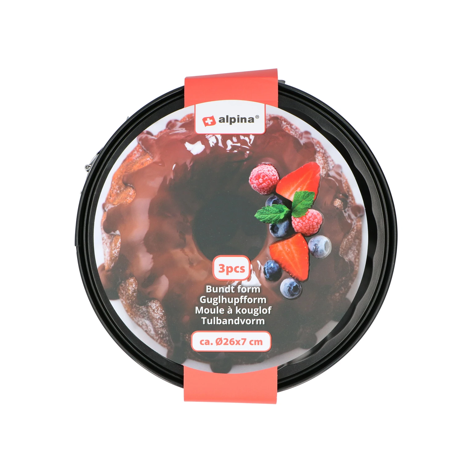 Alpina Tulband Springvorm 26 Cm Staal 1 Alpina Tulband Springvorm 26 Cm Staal