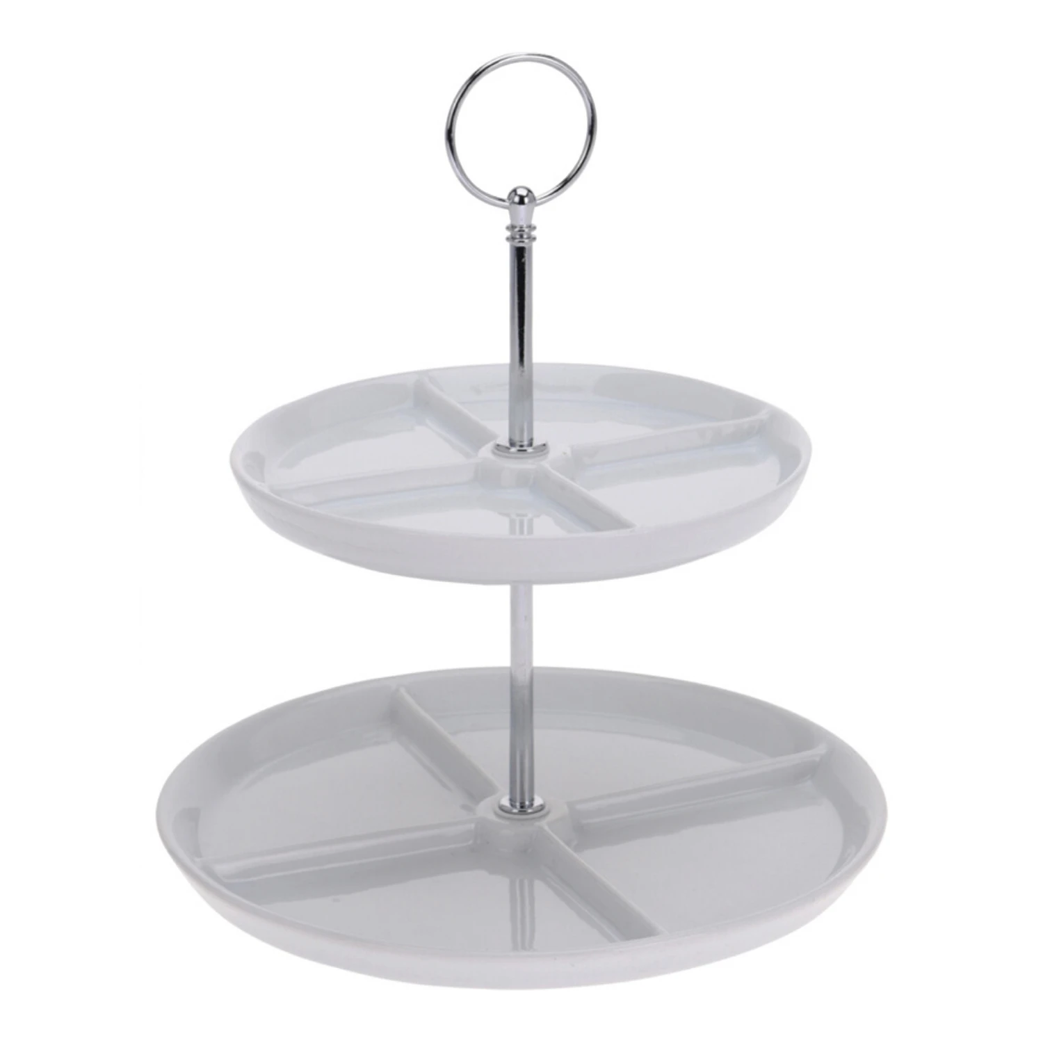 Excellent Houseware Etagere 2-laags Porselein 1 Excellent Houseware Etagere 2-laags Porselein