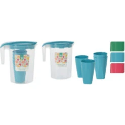 Excellent Houseware Schenkkan Met 4 Glazen 3 Assorti 7 Excellent Houseware Schenkkan Met 4 Glazen 3 Assorti -Patisse Verkoop 101 6990 4 1