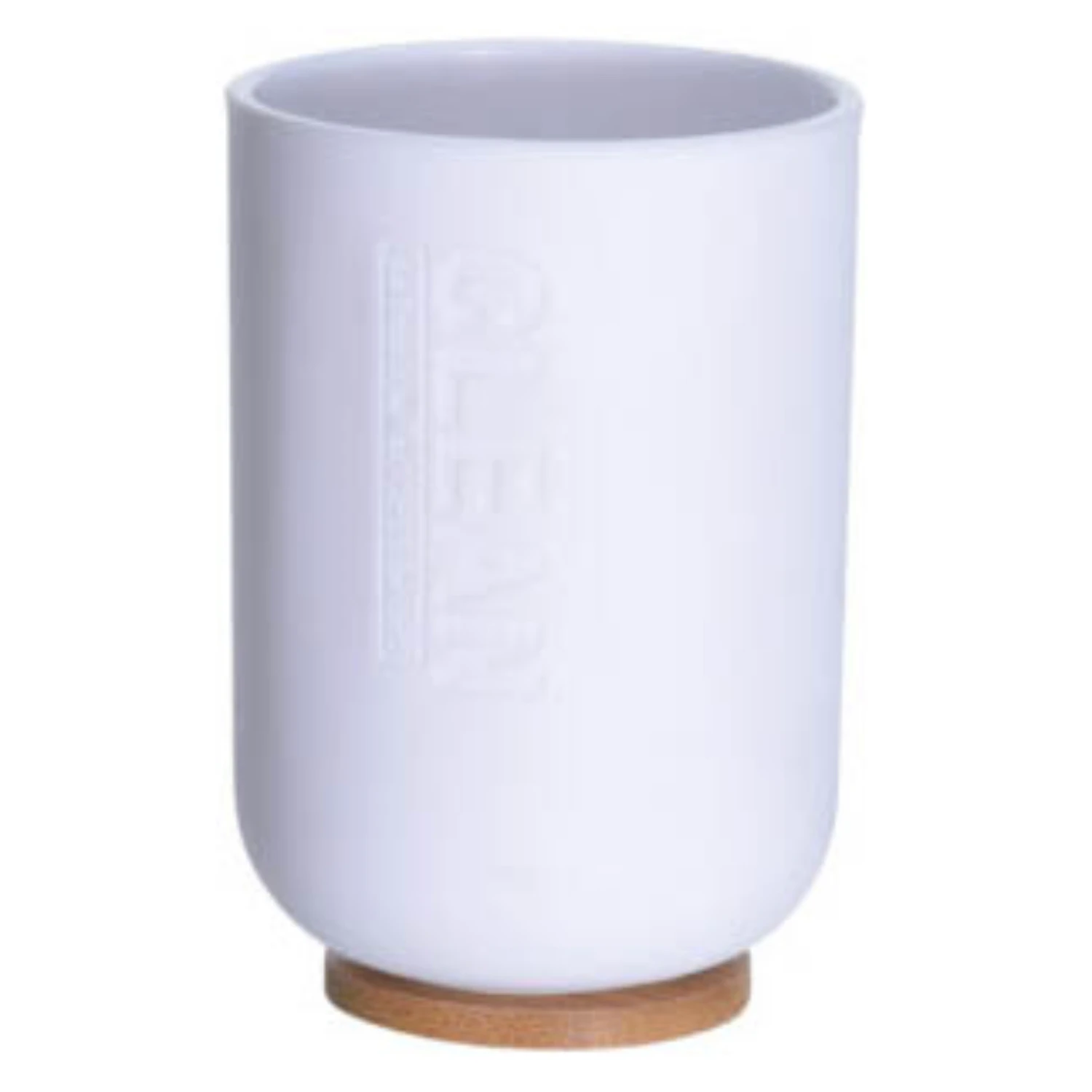 Drinkbeker Wit; Bamboe 1 Drinkbeker Wit; Bamboe