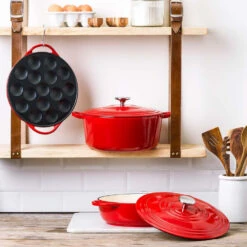 BK Bourgogne Braadpan Ø24 Cm Chili Red -Patisse Verkoop 102 4564 3 1 1