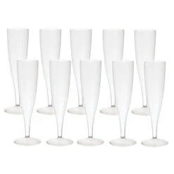 Duni Champagneglazen Crystallo Plastic 10 Stuks -Patisse Verkoop 105 0145 3 1