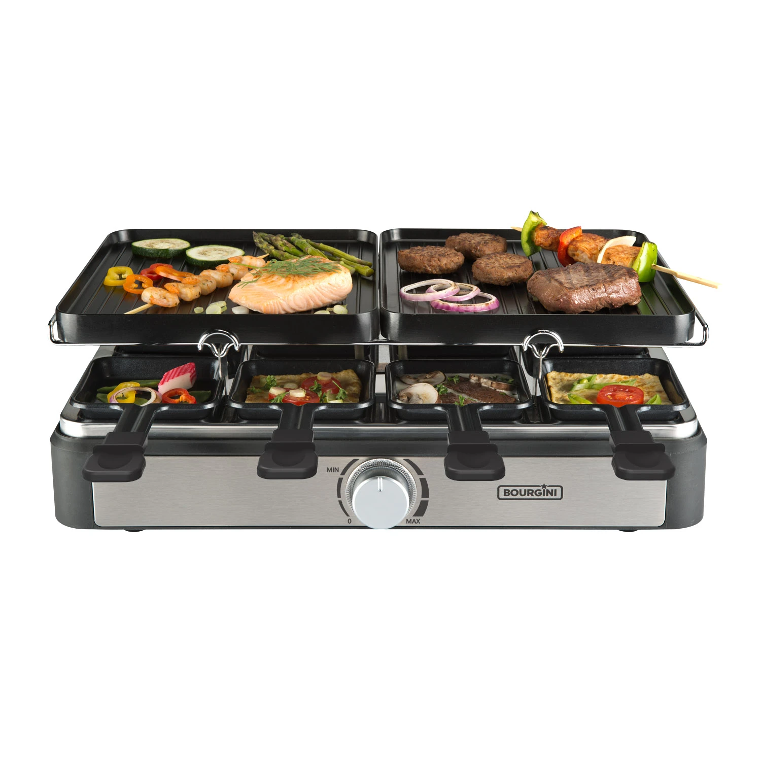 Bourgini Gourmette Raclette Grill 8-persoons 5 Bourgini Gourmette Raclette Grill 8-persoons - Afbeelding 5