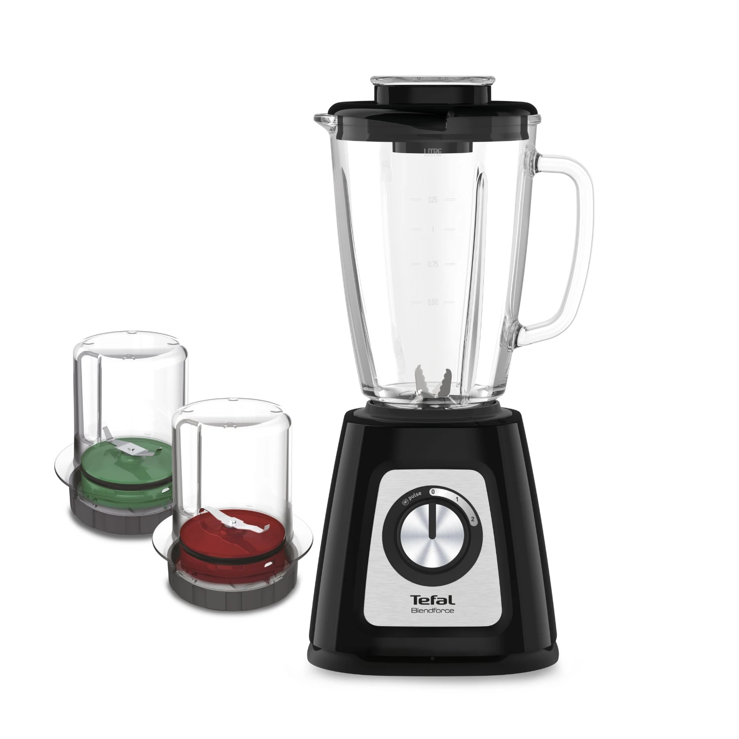 Tefal Blender Blendforce II Glas Zwart Accessoires 1 Tefal Blender Blendforce II Glas Zwart Accessoires