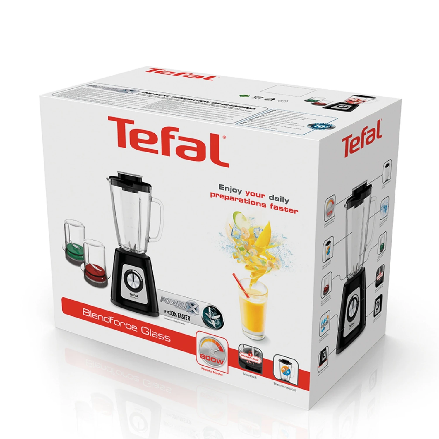 Tefal Blender Blendforce II Glas Zwart Accessoires 2 Tefal Blender Blendforce II Glas Zwart Accessoires - Afbeelding 2