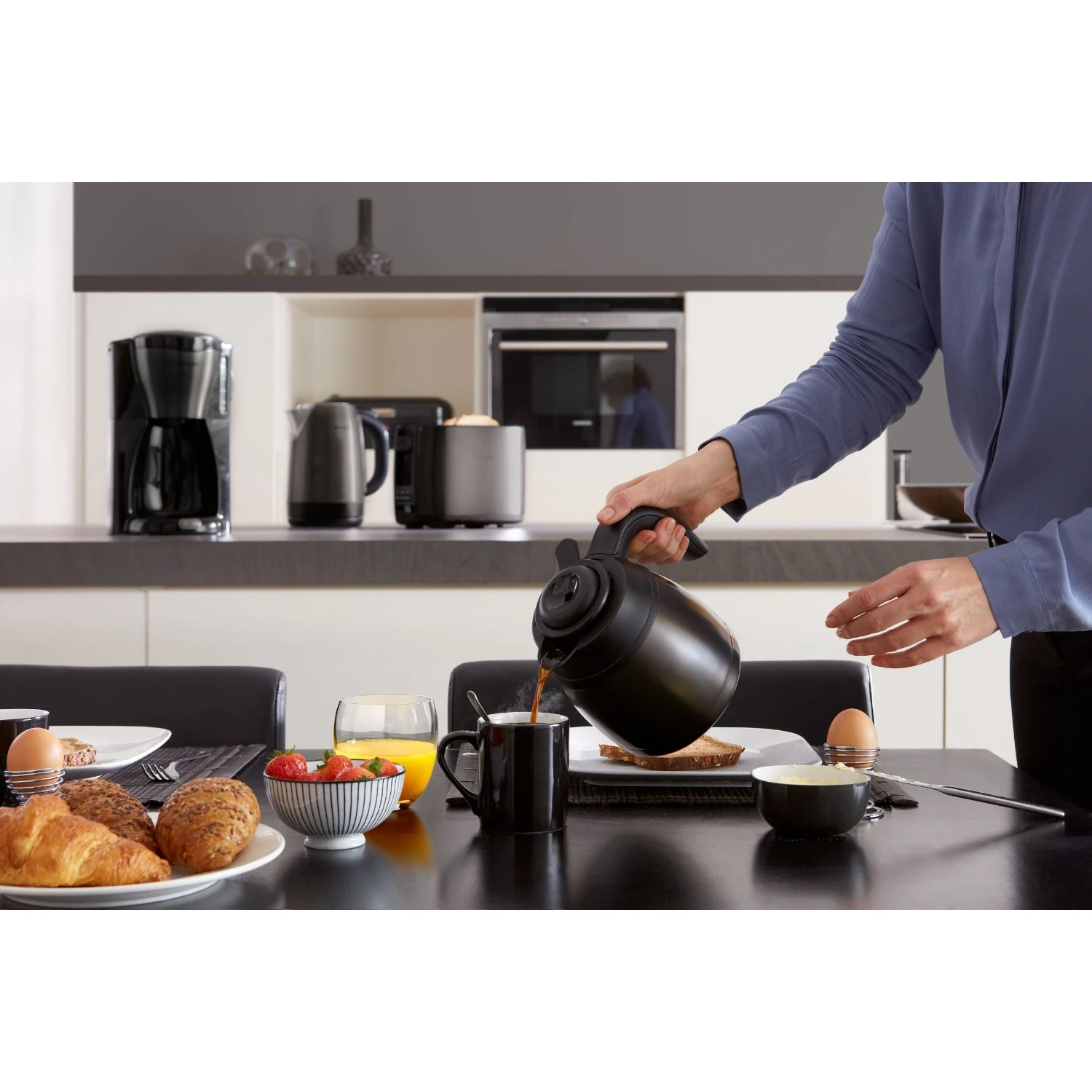 Philips Café Gaia Koffiezetapparaat HD7547/80 Met Thermische Kan 8 Philips Café Gaia Koffiezetapparaat HD7547/80 Met Thermische Kan - Afbeelding 8