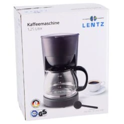Koffiezetapparaat 1,25L Zwart 750W -Patisse Verkoop bb7a545f64dcbc170ce5ff023bb39618